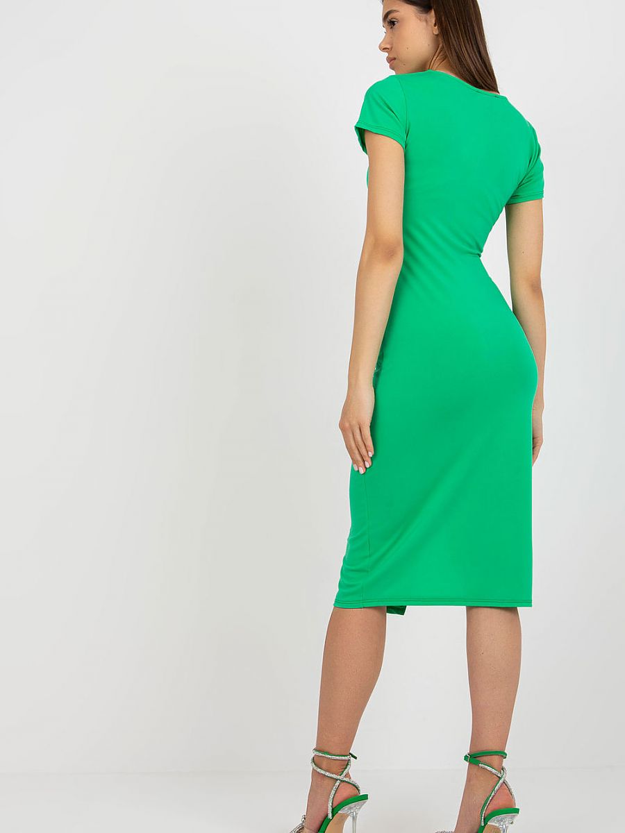 Emerald Chic Midi Dress – Elegant Women’s Day Dress-2