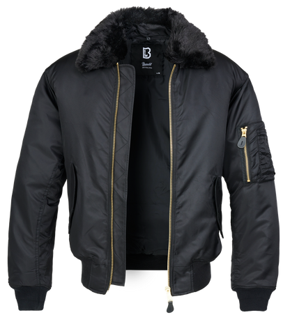 MA-2 Bomber Jacket with Faux Fur Collar