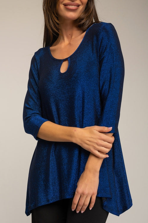 Elegant Asymmetrical Tunic Top