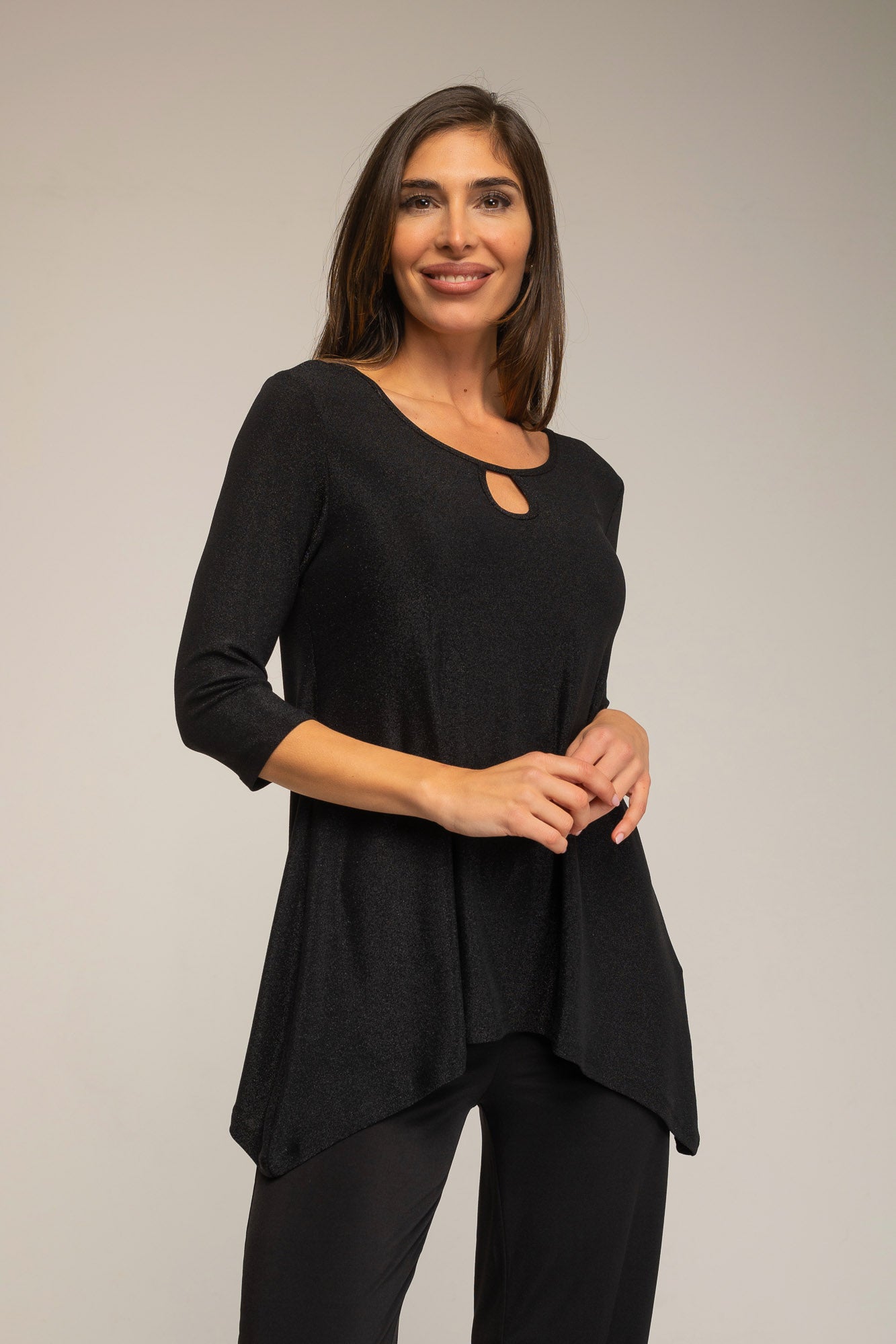 Elegant Asymmetrical Tunic Top