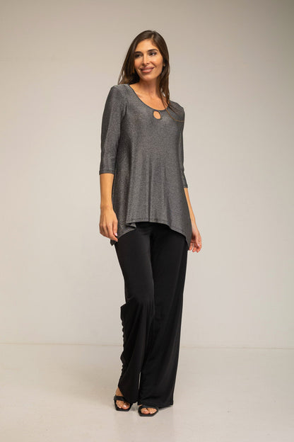 Elegant Asymmetrical Tunic Top