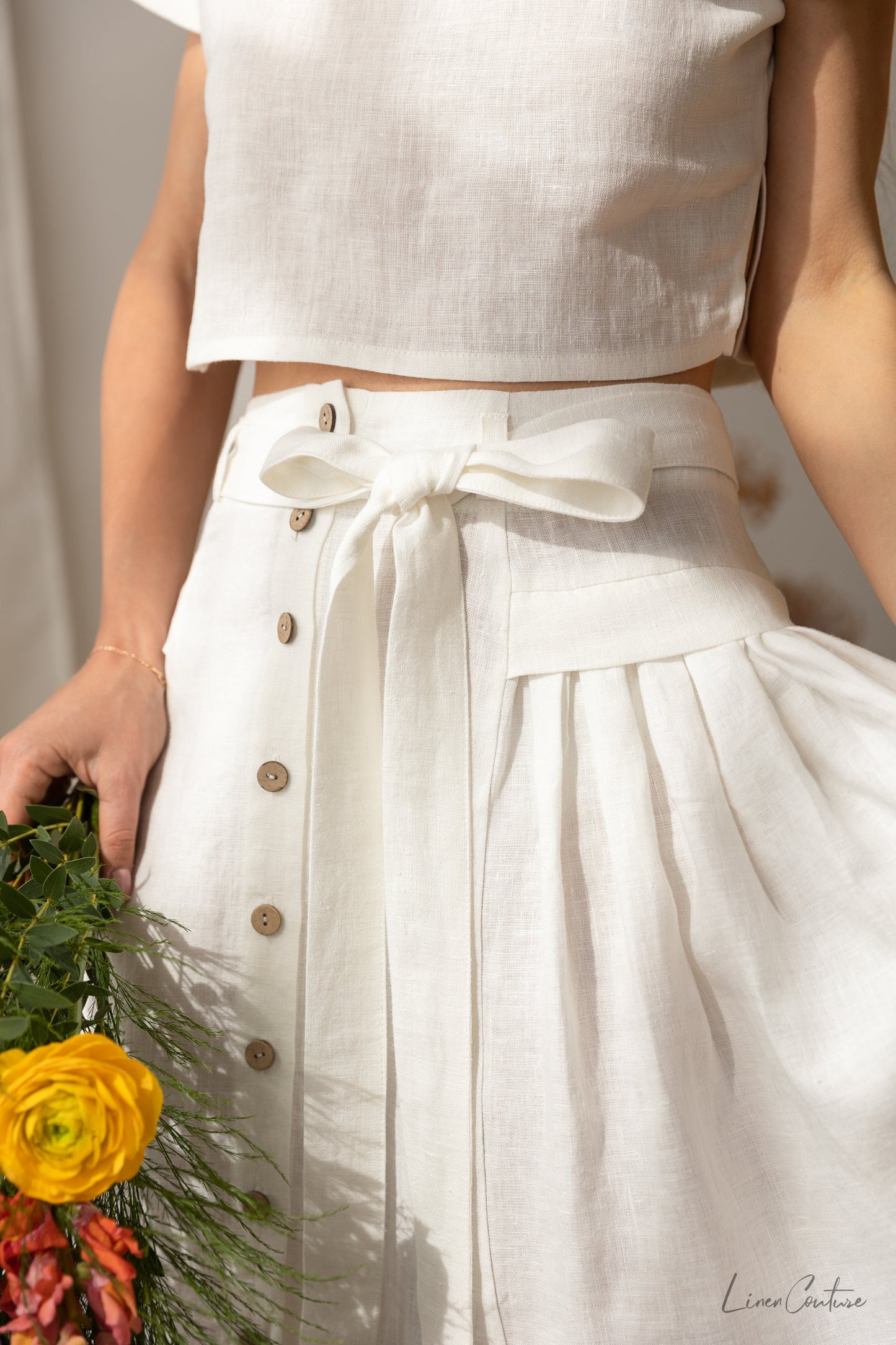 Taormina Linen Crop Set