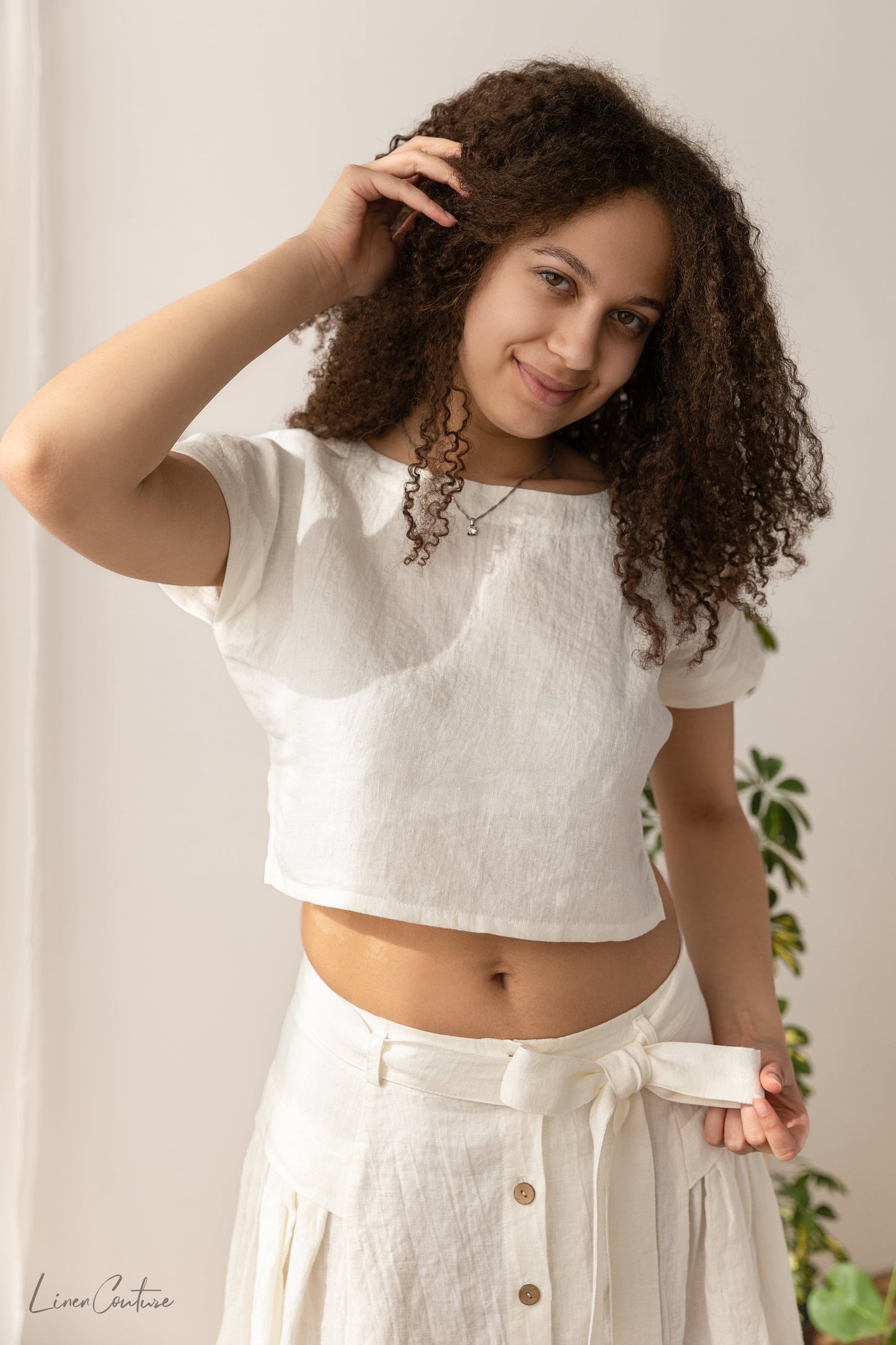 Taormina Linen Crop Set