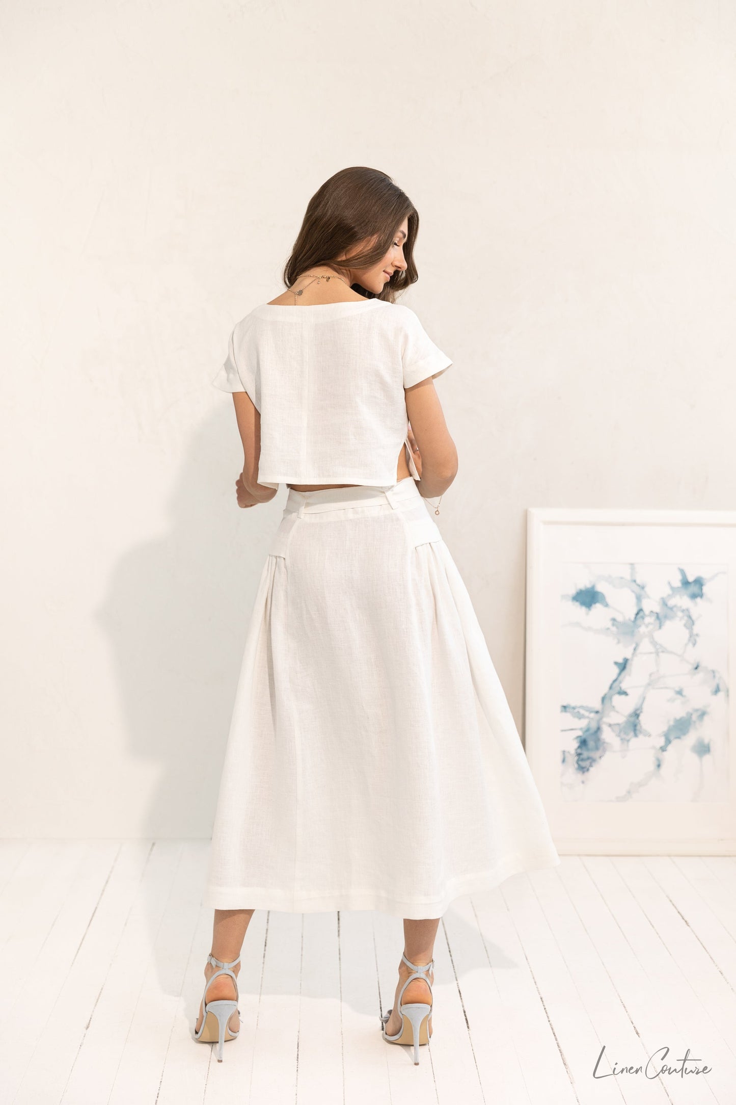 Taormina Linen Crop Set