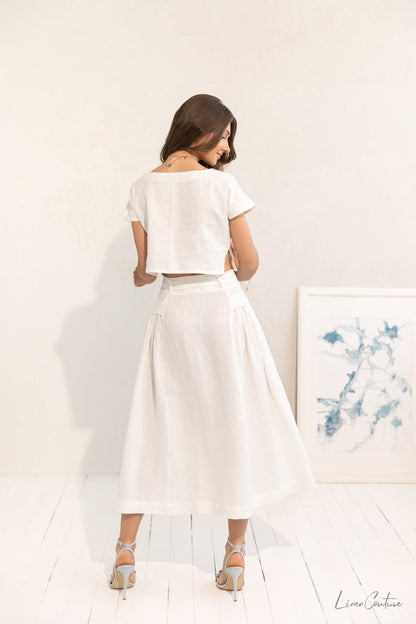 Taormina Linen Crop Set
