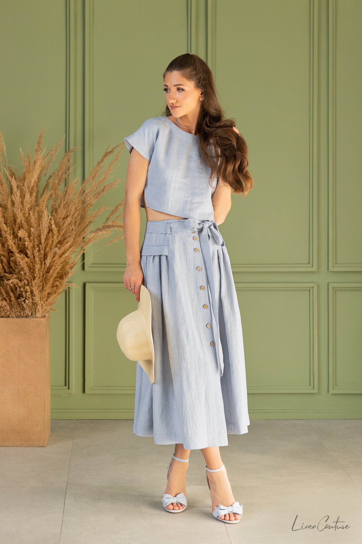 Taormina Linen Crop Set