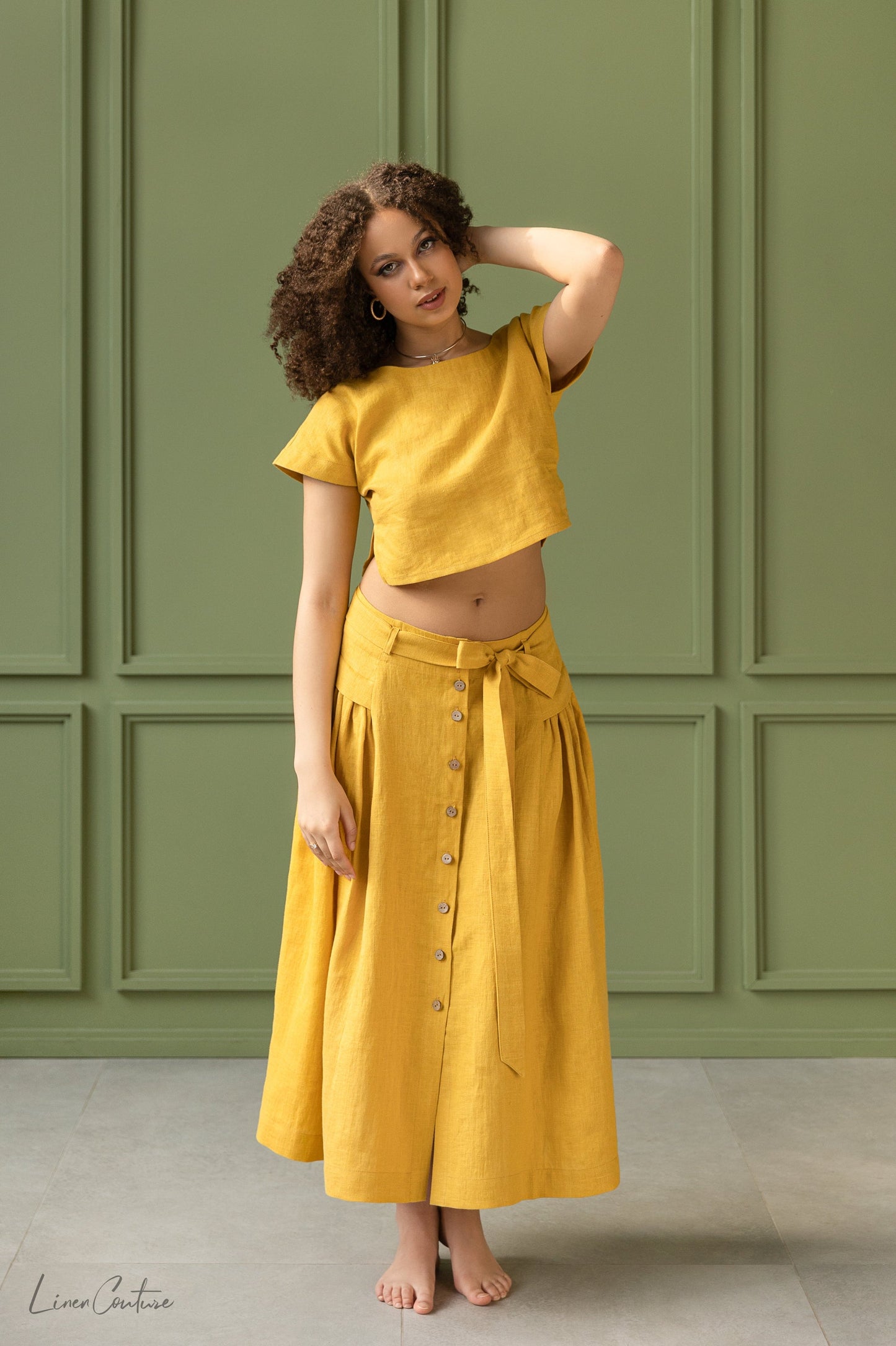 Taormina Linen Crop Set