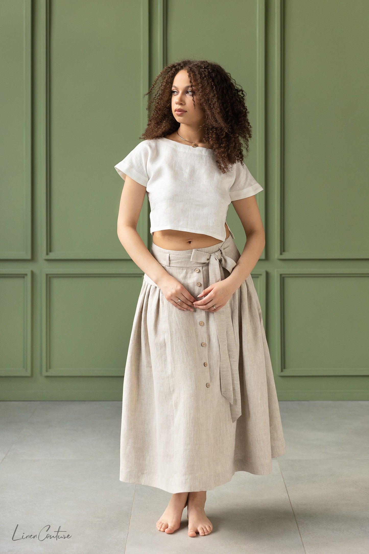 Taormina Linen Crop Set