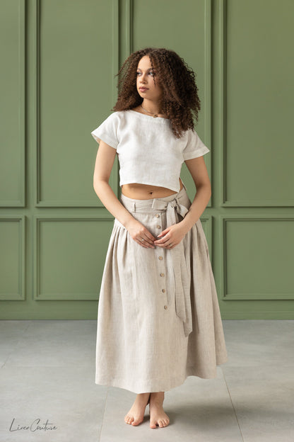 Taormina Linen Crop Set