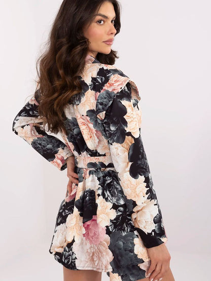 Elegant Floral Playsuit – Belted Women's Jumpsuit-2