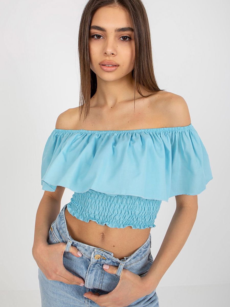 Lakerta Off-Shoulder Boho Blouse – Light Cotton Summer Top-0