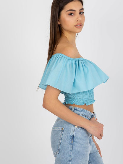 Lakerta Off-Shoulder Boho Blouse – Light Cotton Summer Top-1