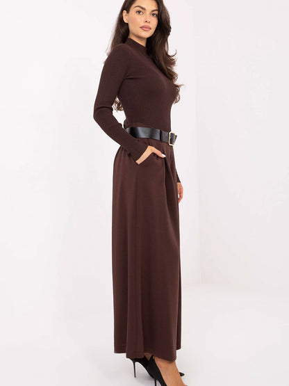 High-Waist Palazzo Trousers with Belt – Elegant Wide Leg Pants-1