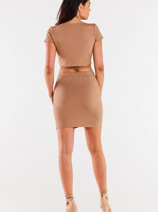 Chic Beige Mini Skirt – Elegant Women’s Casual Skirt-1