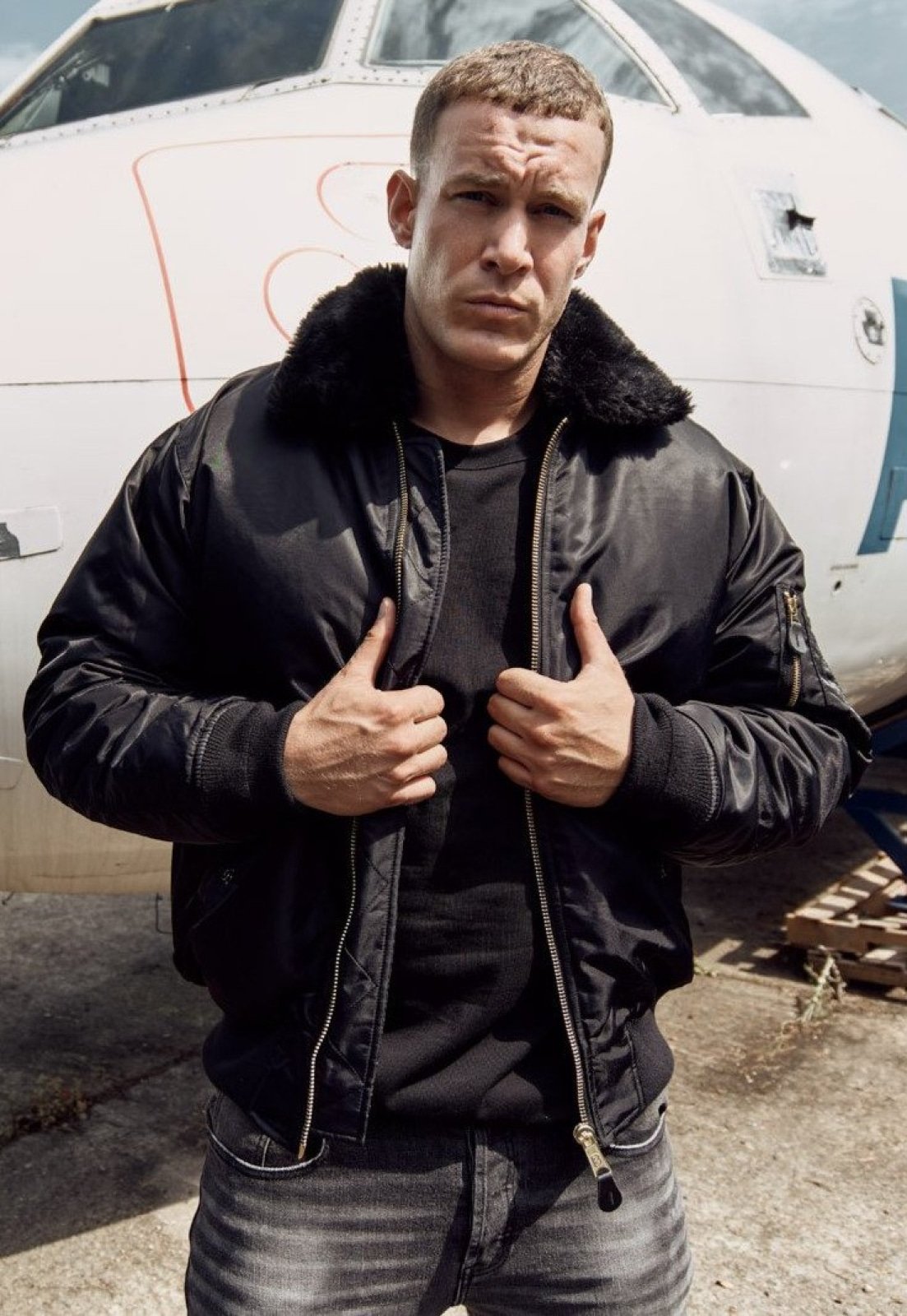 MA-2 Bomber Jacket with Faux Fur Collar