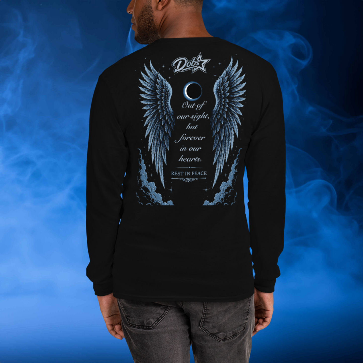 Out of Sight (silver blue) - Longsleeve Shirt