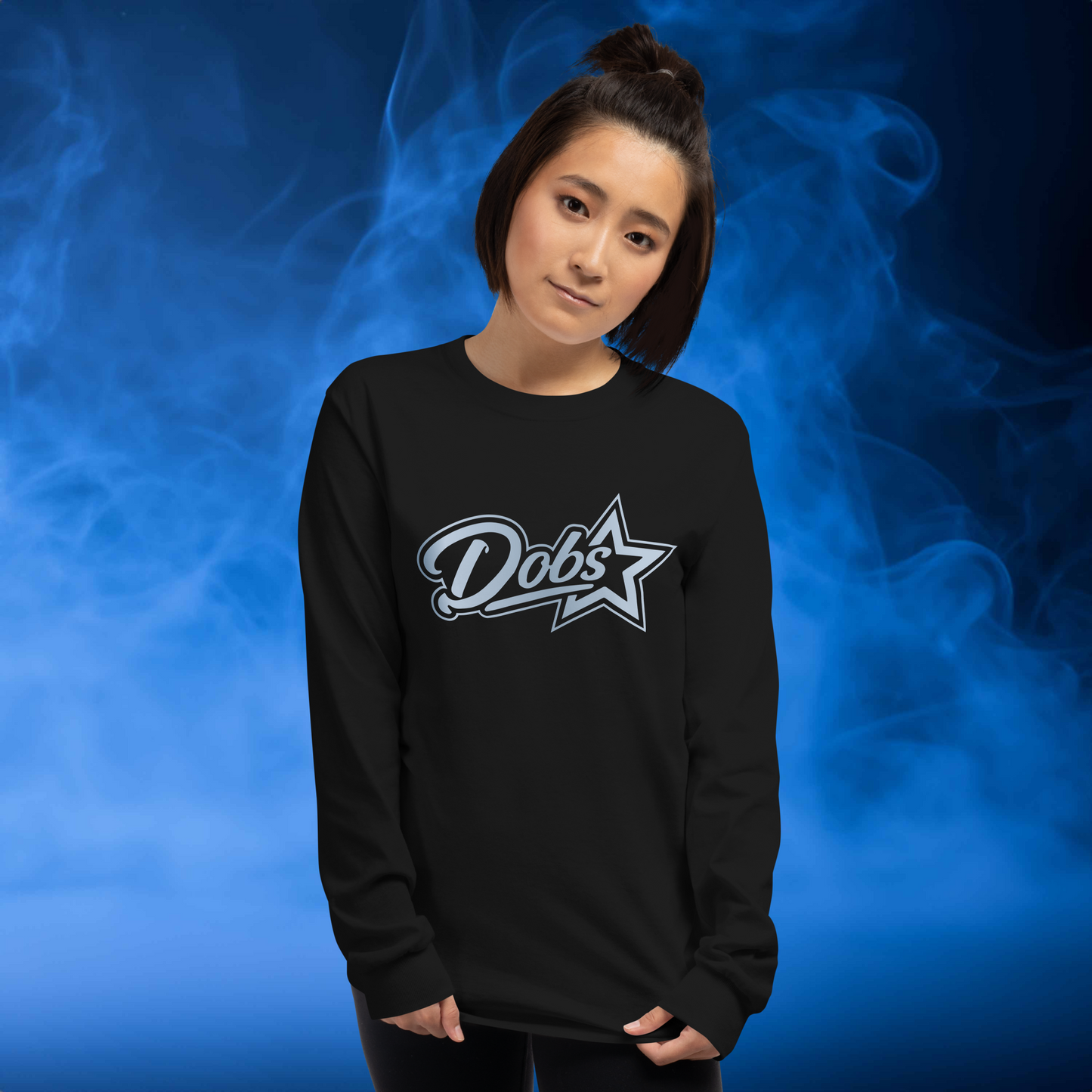 Out of Sight (silver blue) - Longsleeve Shirt